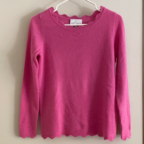 belle france 2 ply cashmere sweater - Picture 1 of 8